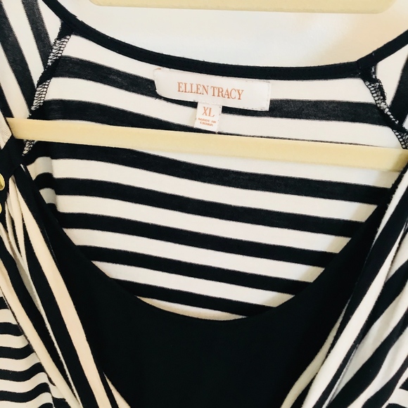 Ellen Tracy Patterned Women Top - Picture 3 of 6